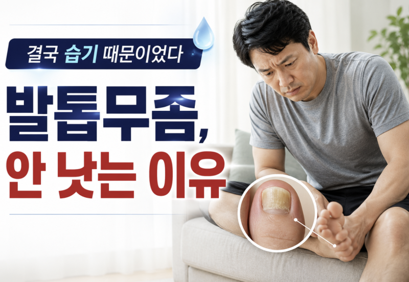 발톱무좀 안 낫는 이유, 직접 겪어보니 습기가 문제였습니다