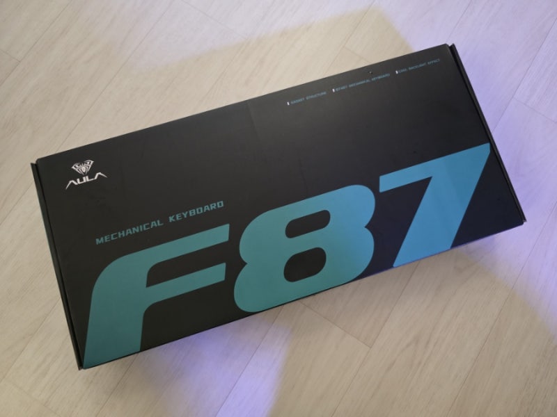독거미 키보드 AULA F87 PRO 황축 리뷰 (회목축 비교)