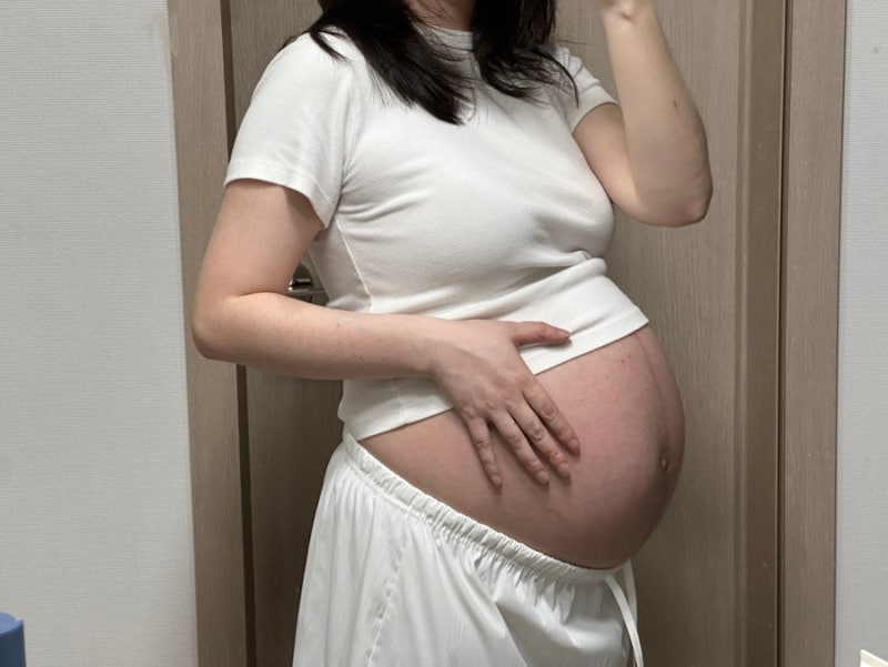 [임신 기록] 임신 막달 36주~40주 증상 (소화불량 구토 단백뇨 양수 부족 유도 분만)