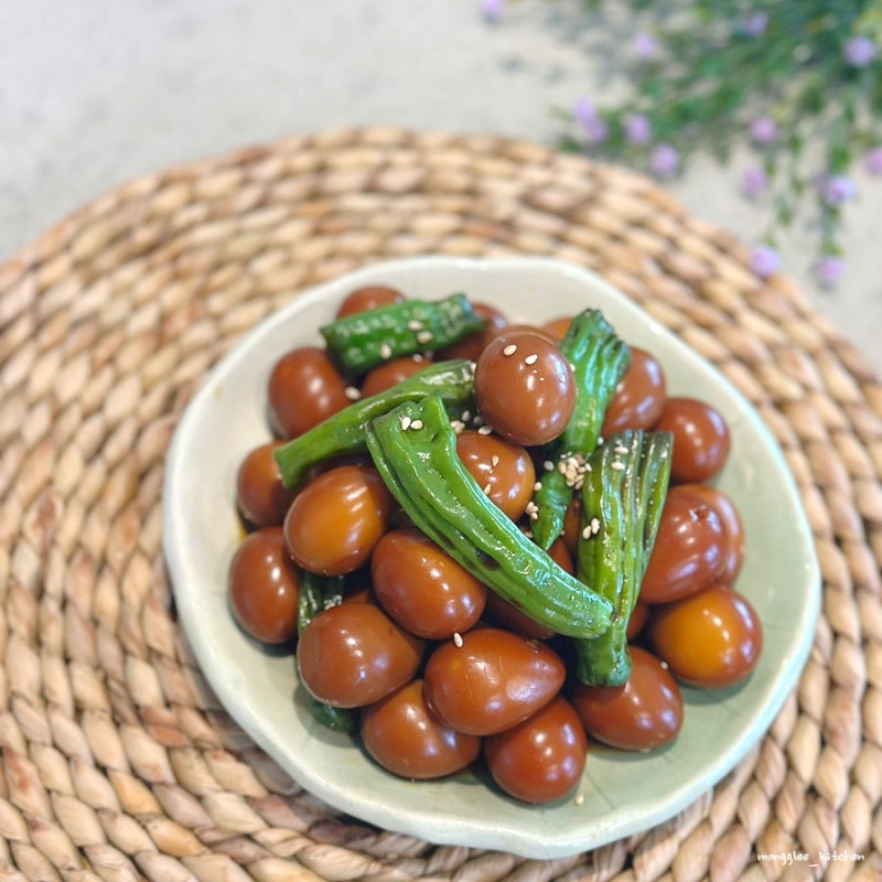 메추리알 장조림 레시피 1kg 메추리알 꽈리고추 만들기