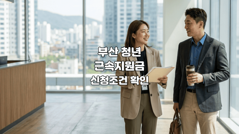 부산 청년 근속지원금, 신청 안 되는 이유부터 확인