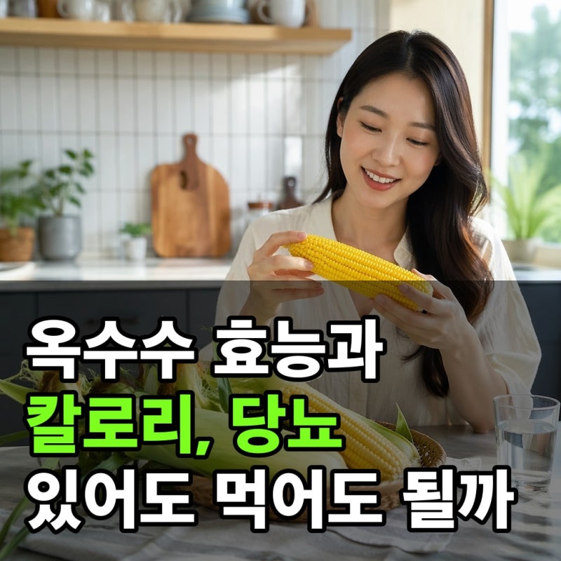 옥수수 효능과 칼로리, 당뇨 있어도 먹어도 될까
