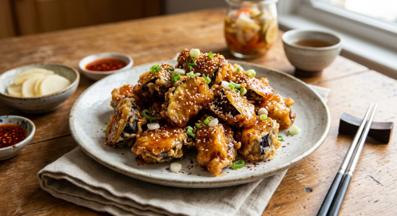 겉바속촉의 끝판왕! 닭강정 맛이 나는 달콤매콤 가지강정 황금레시피 (에어프라이어 팁 포함....