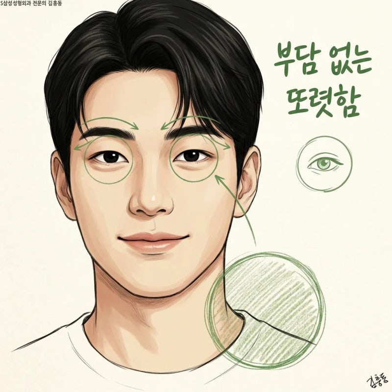 대구남자눈매교정 눈은 어느 정도까지 또렷해 보이는 것이 좋을까