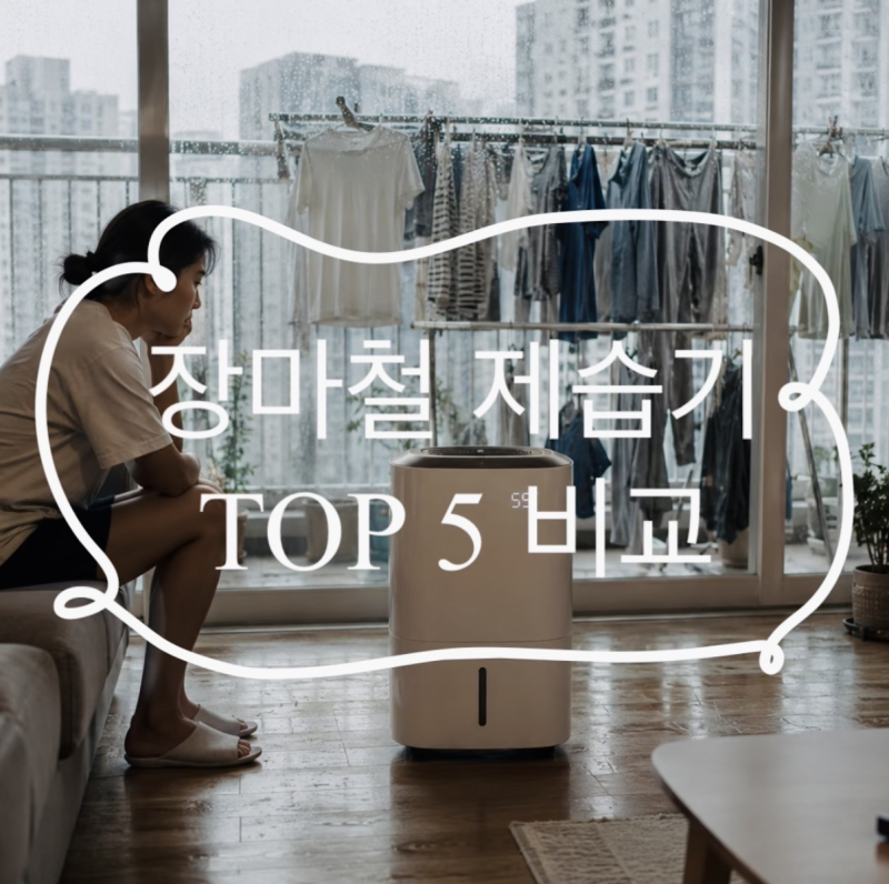 2026 장마철 제습기 추천 TOP5 비교 총정리