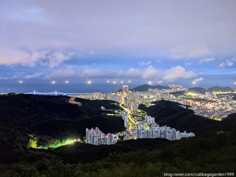 7월 국내여행지 부산 황령산전망대 야경,주차장