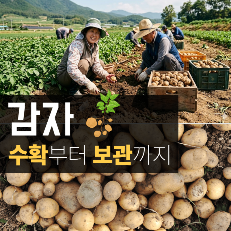 감자 수확시기 방법 보관법 지역별!