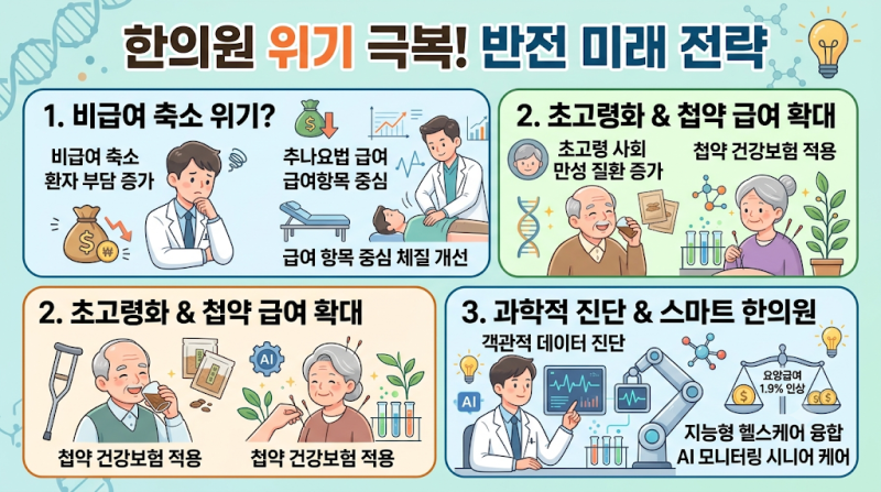 실손보험 축소로 한의원이 위기라고? 초고령화 시대가 증명하는 한의학의 반전 미래 전망과 ....