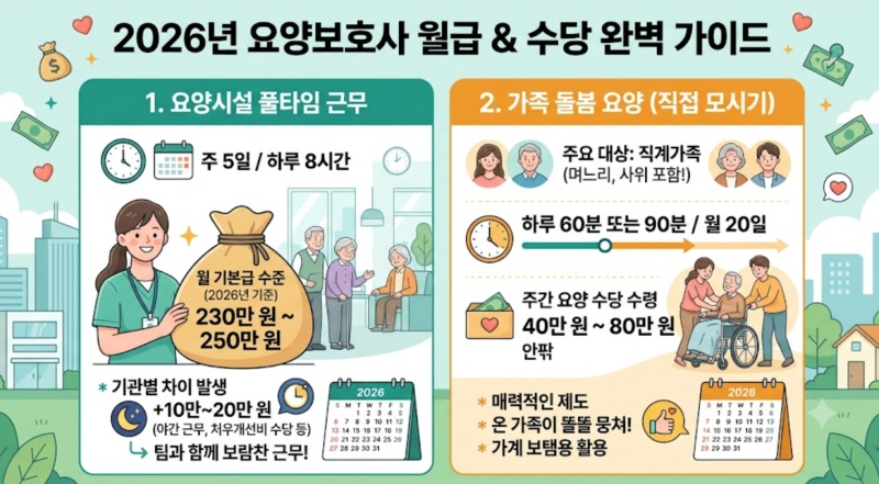 50대 요양보호사 자격증 국비지원, 학원 비용 320시간 기간
