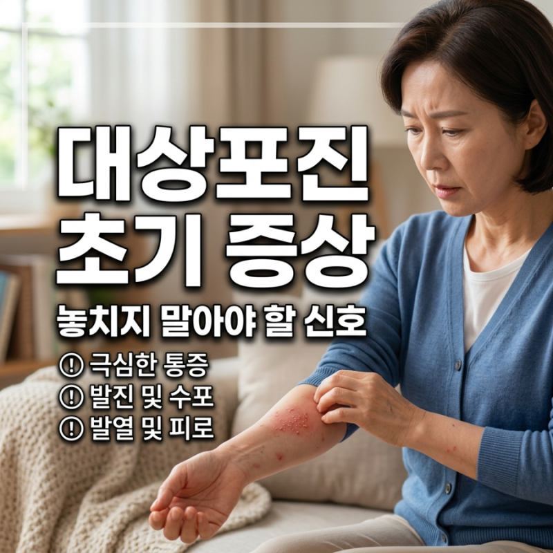 대상포진 초기 증상 피부병인 줄 알았는데 알고 보니 대상포진이였어요