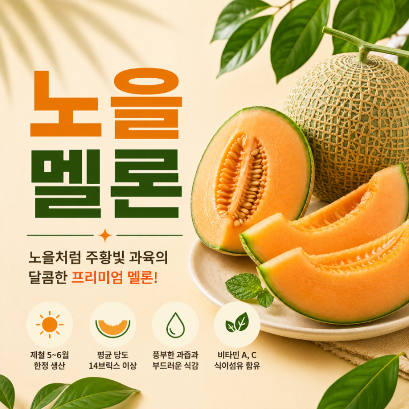 노을멜론, 주황빛 과육이 특별한 이유