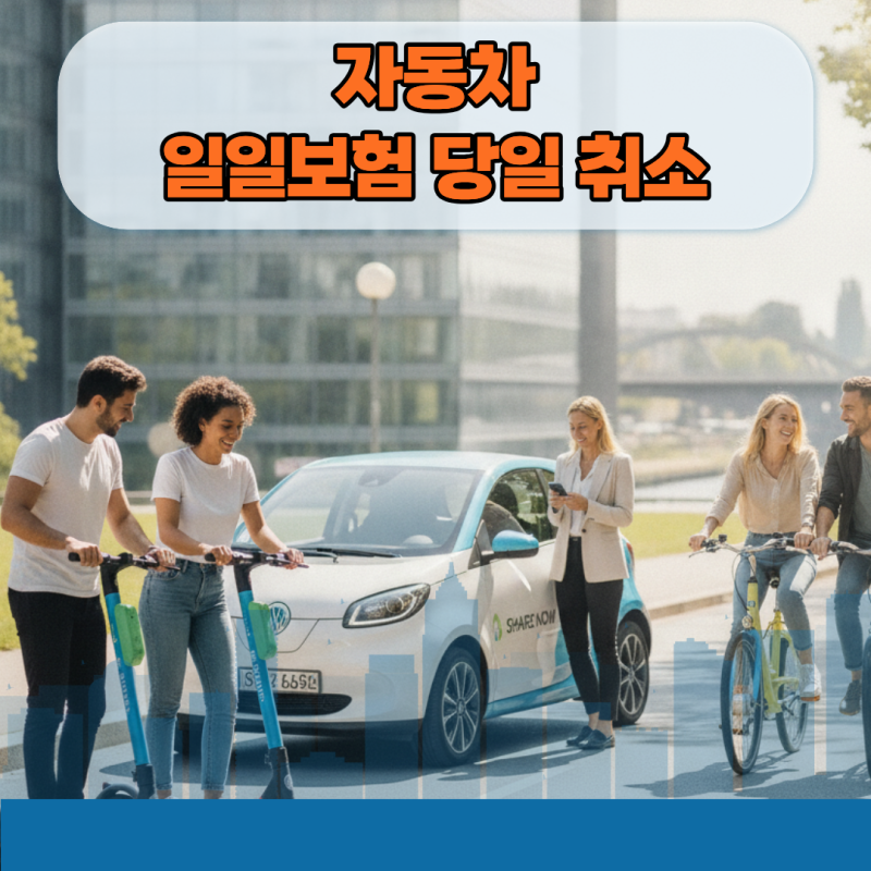 자동차 일일보험 당일 취소 위약금 없이 100% 환불받는 사이다 팁