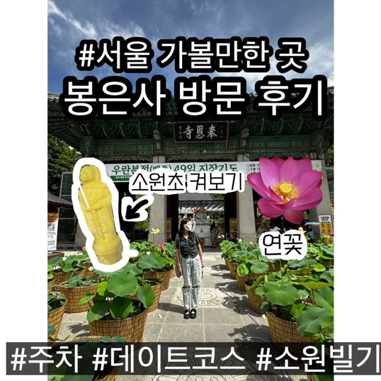 <b>봉은사</b> 방문 후기 | 도심 속에서 만난 힐링 (주차, 소원초 가격, 식당....
