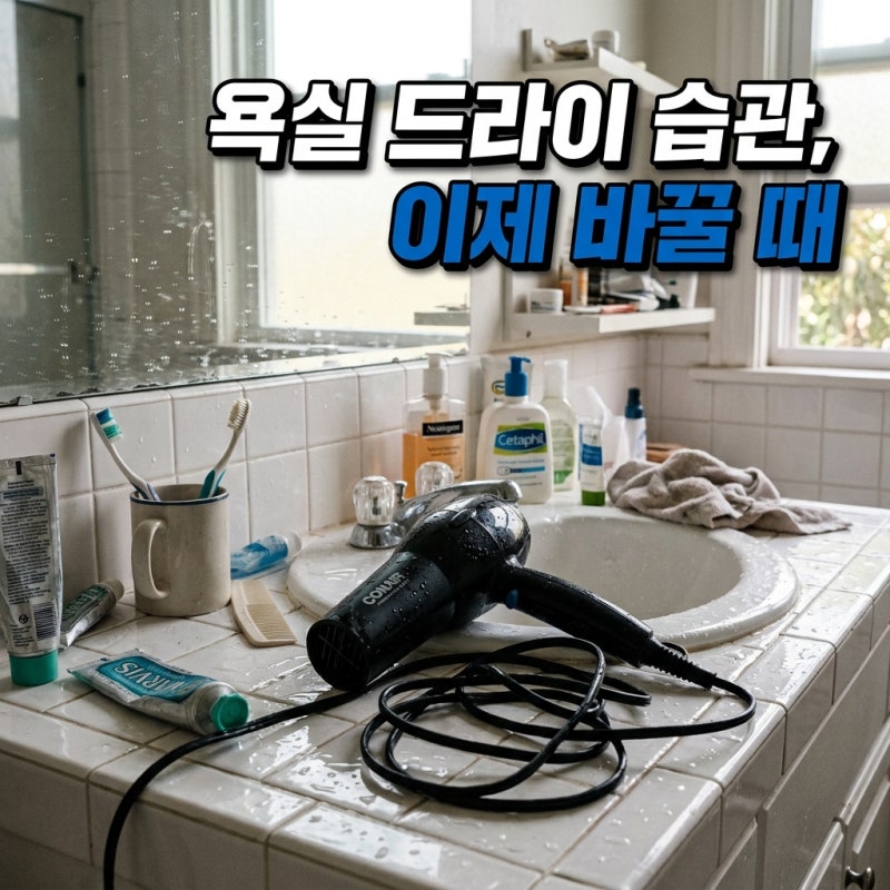 욕실에서 매일 드라이하는 우리 집, 이거 하나로 습기 걱정이 사라졌어요 (다이슨 슈퍼소닉 ....