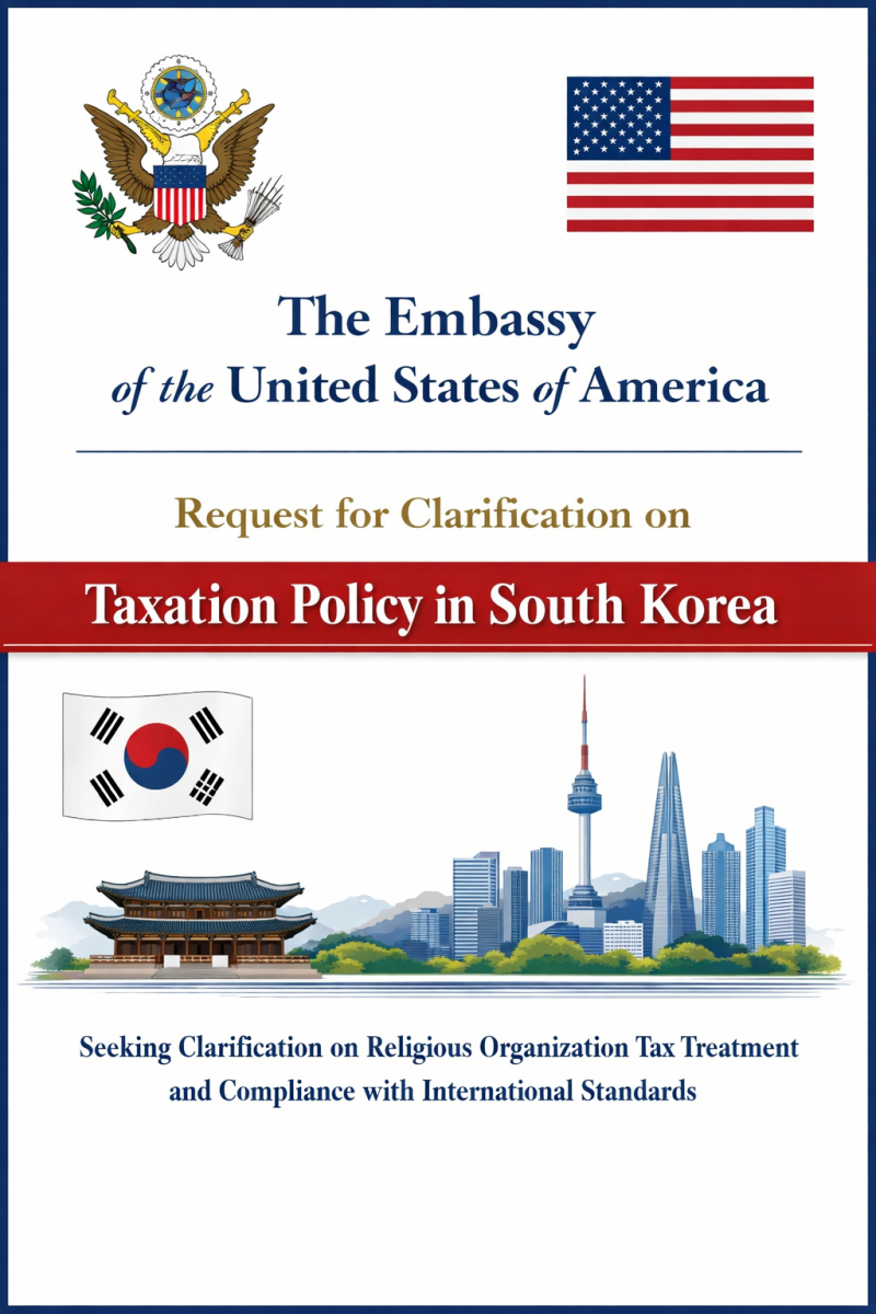 [KIMS International Human Rights] Embassy of USA: Request for Clarification on Korea Taxation Policy