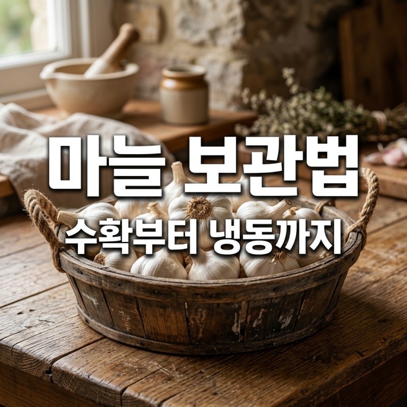 통마늘 수확 후 건조법 및 다진 마늘 냉동 보관 꿀팁