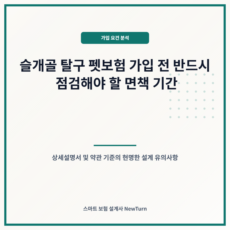 반려견 슬개골 탈구 대비 펫보험 비교 시 유의할 보장 비율과 면책 기간 분석 가이드