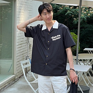 남자 볼링셔츠, 유니폼브릿지 자수 퀄리티 좋은 여름셔츠