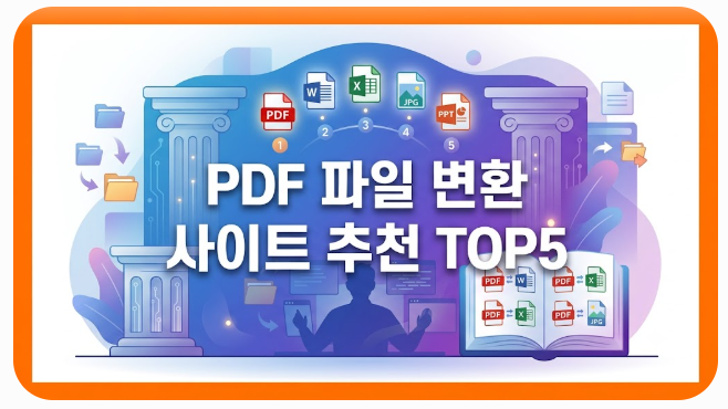 PDF 파일 변환 사이트 추천 TOP5 [2026] 무료로 쉽게 바꾸는 방법