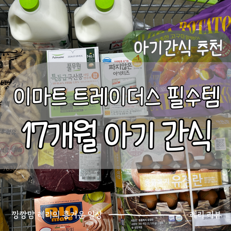 17개월 아기 간식 이마트 트레이더스 유아식 재료 추천
