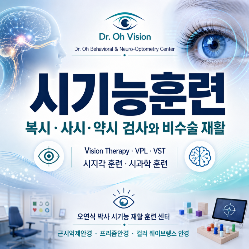 시기능훈련이란? 복시·사시·약시가 있을 때 필요한 검사와 치료 순서