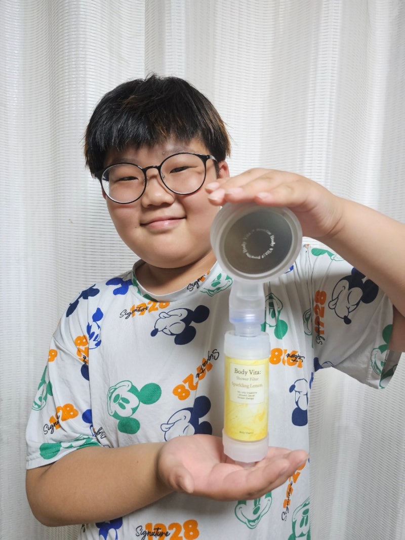 바디비타 아토피 샤워기 필터 사용후기, 아이피부트러블 고민으로 바꿔봤어요