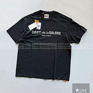[GALLERYDEPT] 갤러리디파트먼트 26SS 프렌치 로고 럭스 FRENCH LOGO LUX 반팔 티셔츠 블랙 TOP036 WASHED B....