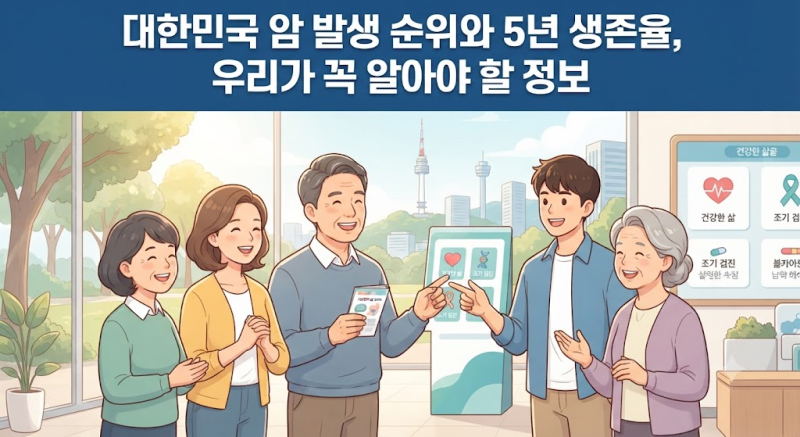 대한민국 암 발생 순위와 5년 생존율, 우리가 꼭 알아야 할 정보