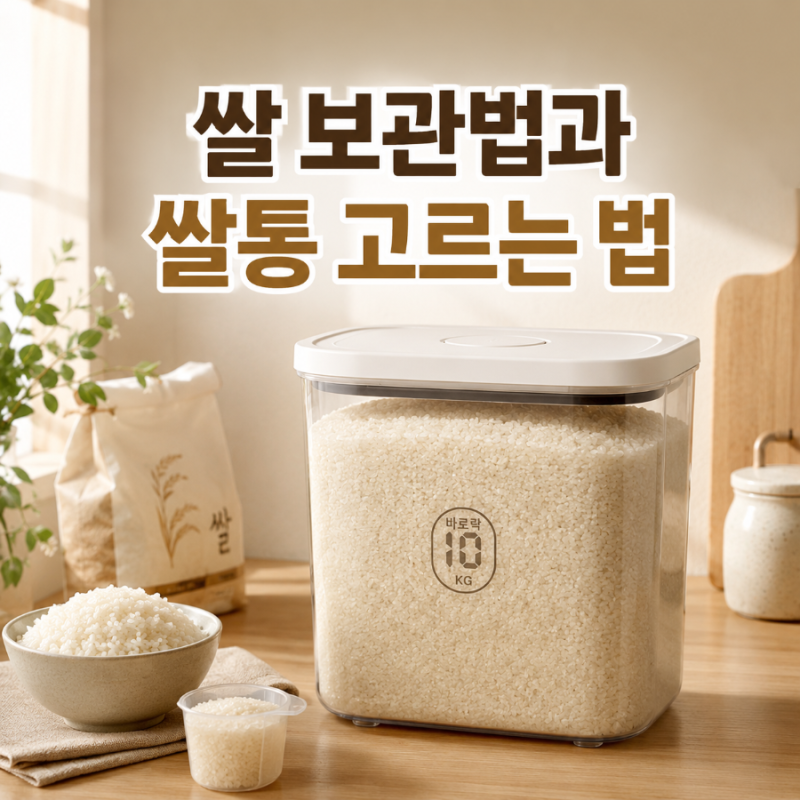 쌀통 고를 때 밀폐력과 용량, 어디를 봐야 할까요? 쌀 보관법과 쌀통 고르는 기준