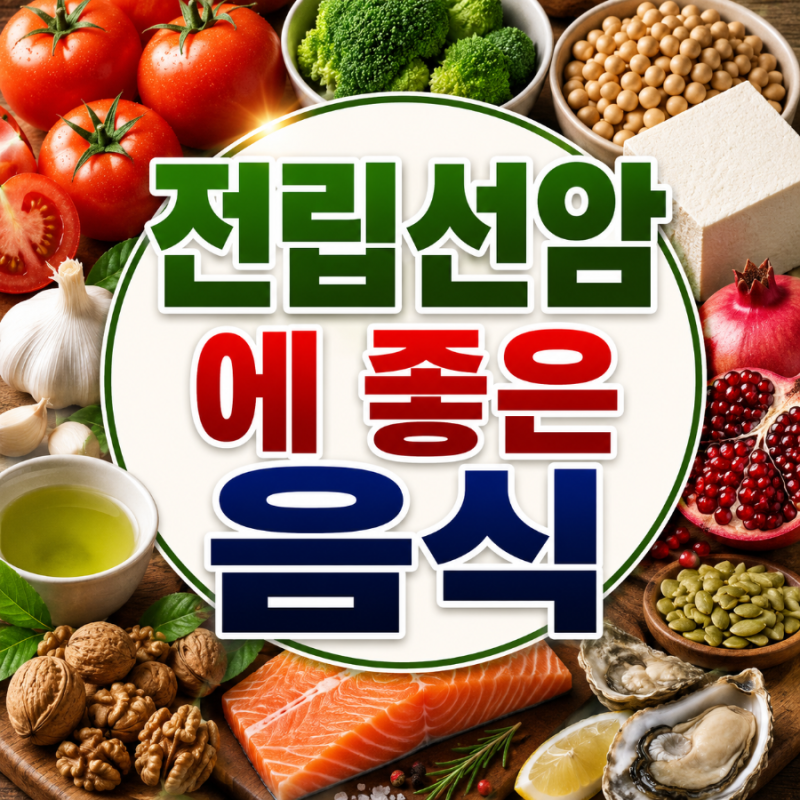 전립선암에 좋은 음식 10가지, 꼭 챙겨야 할 식품과 피해야 할 음식까지 총정리
