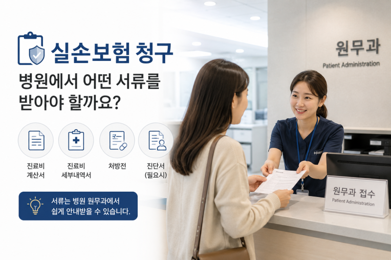 실손보험 청구 서류 총정리｜병원에서 어떤 서류를 받아야 할까요?