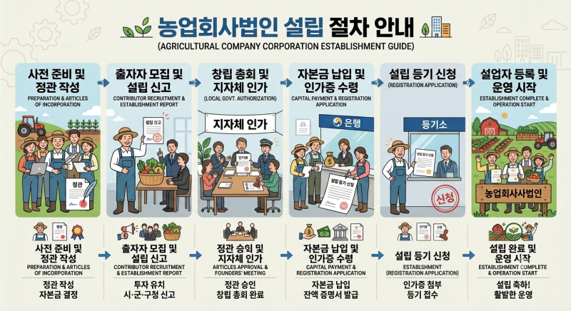 농업회사법인 설립 절차