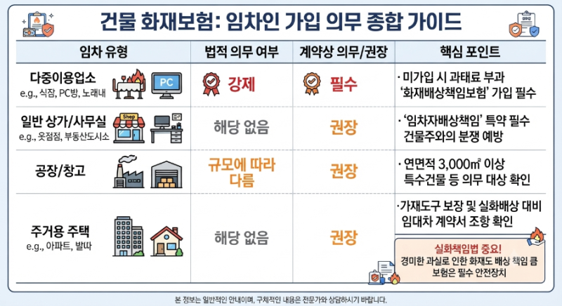 사업장 화재보험, 임차인에게 선택이 아닌 ‘필수’인 이유
