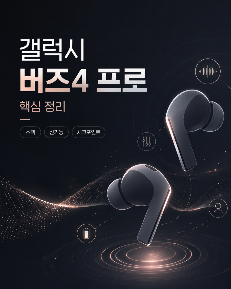 갤럭시 버즈4 프로 SM-R640 스펙 후기 갤럭시 이어폰 추천 총정리