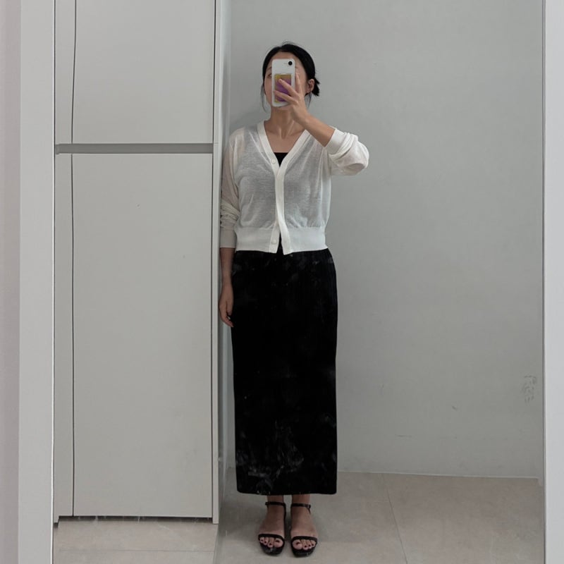 썸제이 | 쁘띠 더블 린넨 가디건 (시에sie 썸 미니 • 소프티 루즈 가디건과 비교)
