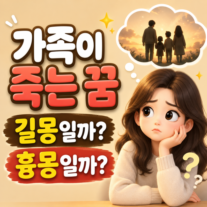 가족이 죽는 꿈, 알고 보니 대부분 '이 뜻'이었습니다
