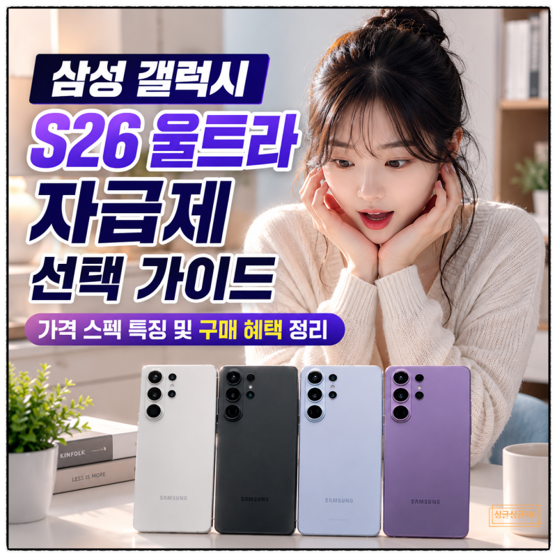 삼성 핸드폰 추천 갤럭시S26 울트라 자급제 특징 가격 혜택 총정리