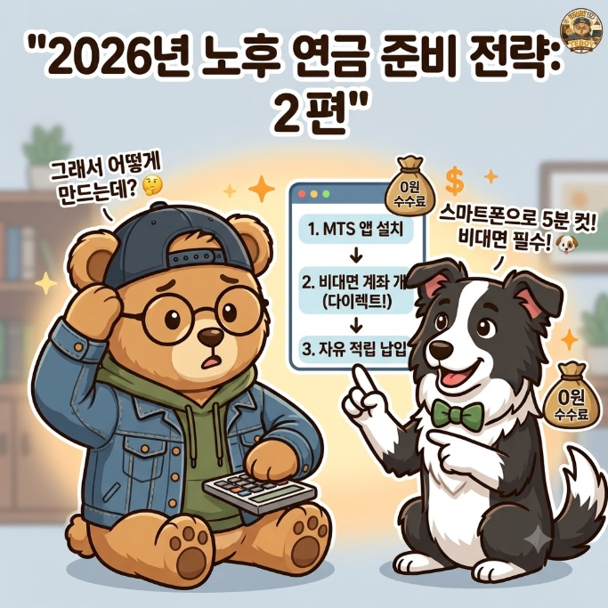 연금저축펀드 IRP 비대면 계좌 개설 방법 및 수수료 무료 증권사 비교 추천 (연금 준비 2편)