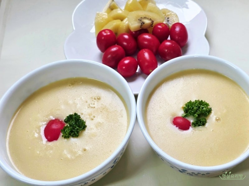 병아리콩 두유 만들기, 귀리 넣어 진하게 만든 병아리콩 스프