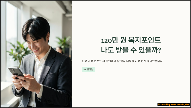 2026년 경기도 청년 복지포인트 신청방법 총정리｜신청기간·자격조건·제출서류 한눈에