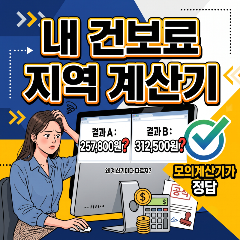 건강보험료 지역가입자 계산, 소득·재산 이렇게 넣으면 됩니다