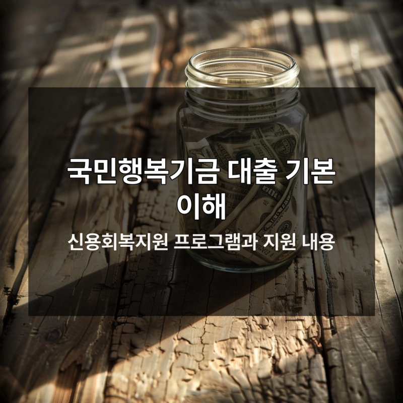 국민행복기금 소액대출 신청 전 꼭 알아야 할 3가지 조건