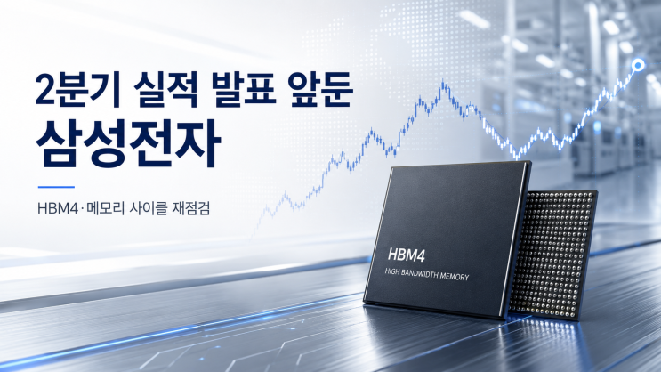 <b>삼성전자</b> 2분기 <b>실적 발표</b> 앞두고 흔들린 30만<b>전자</b>, HBM4와... 