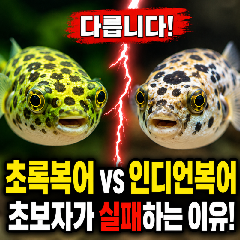 초록복어 인디언복어 차이점부터 키우기까지 한눈에 정리