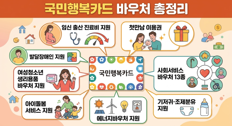 2026 국민행복카드 바우처 총정리: 임신 출산 진료비부터 카드사 혜택 비교까지