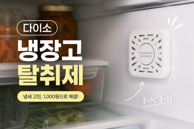 [다이소 알바생 추천템] 다이소 냉장고 탈취제! (냄새제거제)