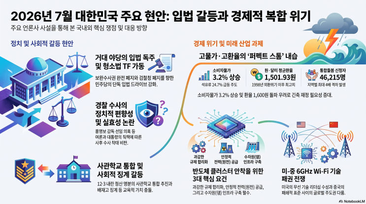 20260703 세계일보, 조선일보, 한겨레신문, 워싱턴타임즈... 