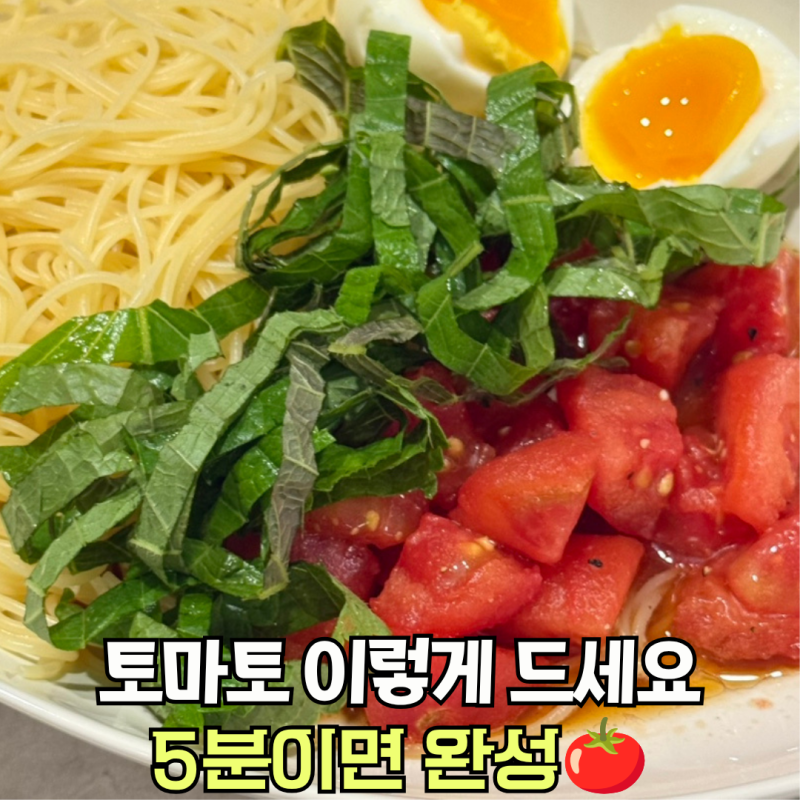 토마토 한 봉지 순삭했어요…전지현 레시피로 만든 5분 냉토마토국수