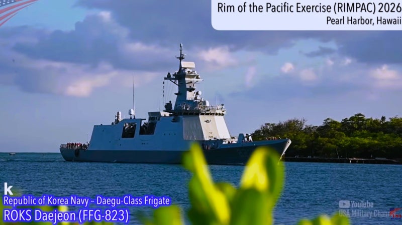 한국 해군, 세계 최대 규모의 다국적 해상 연합훈련인 2026 림팩(RIMPAC)훈련 참가중