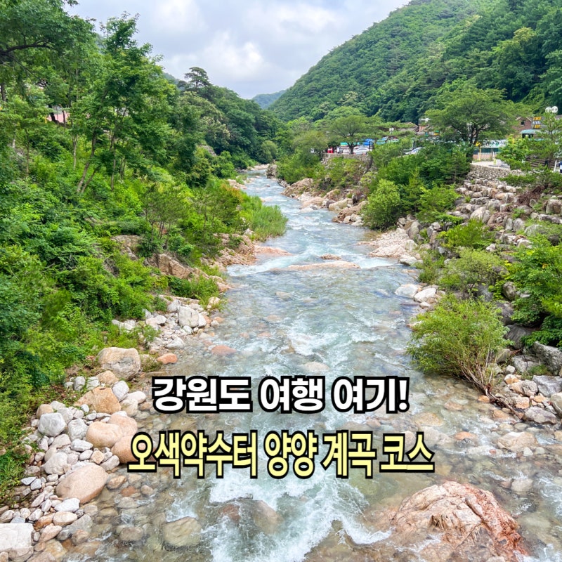 강원도 양양 여행코스 양양계곡 오색약수터 산책 비빔밥까지